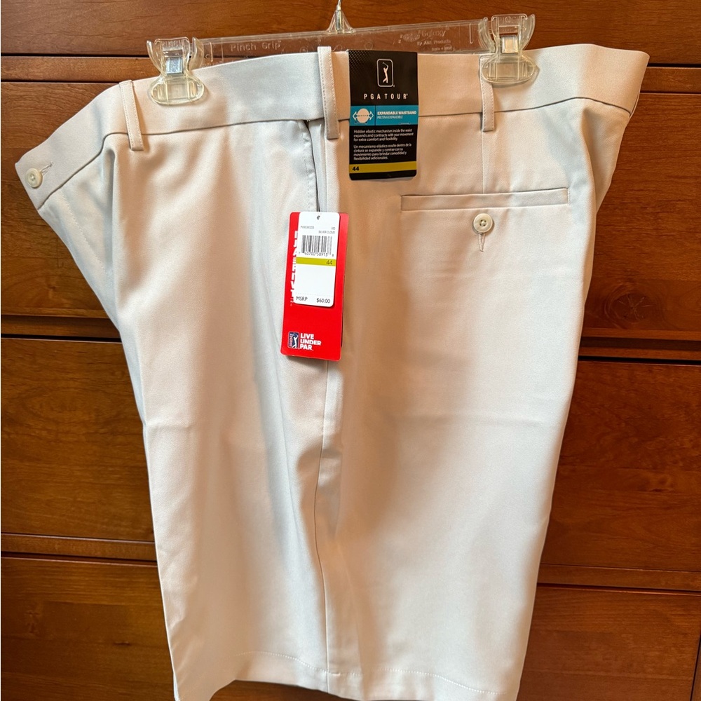 PGA Tour Light Tan Golf Shorts